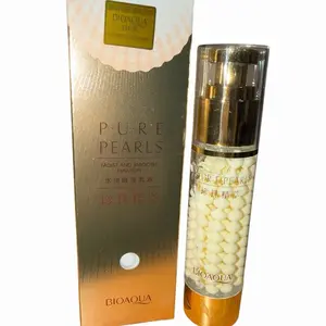 Pure Pearls 24K Gold facial serum or essence. 60g, hydrolyzed pearl essence. Helps control hydro-lipid balance and keep skin bright and moisturizing. Korean skincare