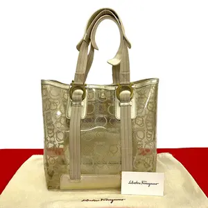 Pre-owned SALVATORE FERRAGAMO Others Tote Bags Gancini Leather 2way Tote Bag