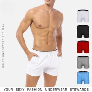 Men’s Loose Fit Solid Color Athletic Boxer Shorts for Sports/Home Use