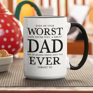 Funny Dad Gift, Coffee Mug for Dad, Worst Dad Ever Mug, Best Dad Ever Father's Day Gift, Gag Gift for Dad, Dad Joke Mug, Sarcastic Dad Cup