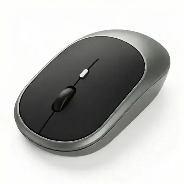 Wireless Rechargeable Computer Mouse - Slim, Portable PC Gaming Accessory for Office Work