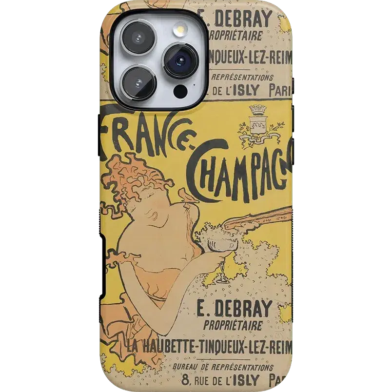 Casely iPhone 16 Pro Case | Van Gogh Museum | French Bubbly by Pierre Bonnard | Bold Protective Design | Compatible with MagSafe