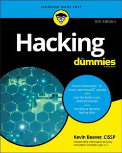 USED-Hacking for Dummies by Beaver, Kevin (Paperback)
