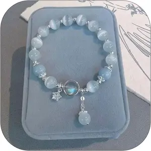 Moonstone Bracelet for Women Glow in the Dark Bracelets Moonstone Jewelry for Women Crystal Bracelet Glow in the Dark Jewelry Trendy Gifts for Birthday