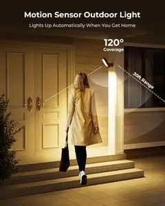 Motion Sensor Outdoor Light, 10000mAh Rechargeable 600 Lumen Battery Operated Outdoor Light with 3 Modes, 3 Color Temperatures, Waterproof Outdoor Security Lights for House, Fences, Patio