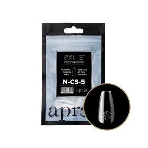 APRES Gel-X Natural Coffin Short 2.0 Refill Bag Size 5