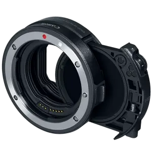 Canon Drop-In Filter Mount EF-RF Adapter - Adjustable Metal Camera Lens Accessory with Sealed Rubber, Durable Build and Rear Drop-In Variable ND Filter A