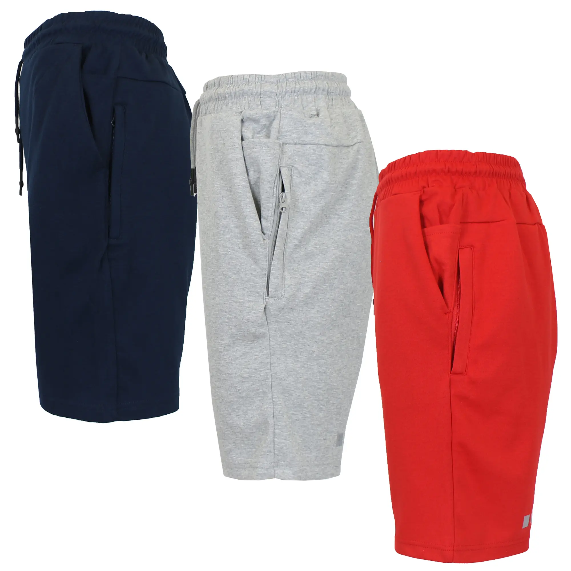 Classic Heather Grey & Navy & Red