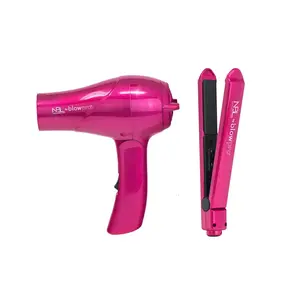 blowpro NBL Mini Travel Duo, Travel Flat Iron & Foldable Travel Dryer