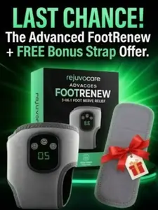 LAYMAS Viral Foot Pain Relief Massager! RejuvaCare 3-in-1 Heated TENS Device for Numbness & Circulation (Free Strap Included)