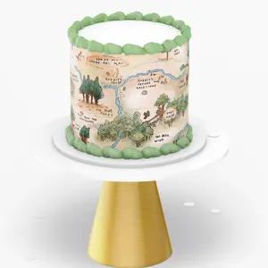 Pooh Bear Cake Wrap | Edible Icing Sheet for Baby Shower Cake