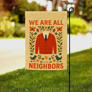 Inclusivity Garden Flag, Welcome Neighborhood Yard Flag, Community Flag Gift, Inclusive Welcome Sign Flag, Small Welcome Flag D