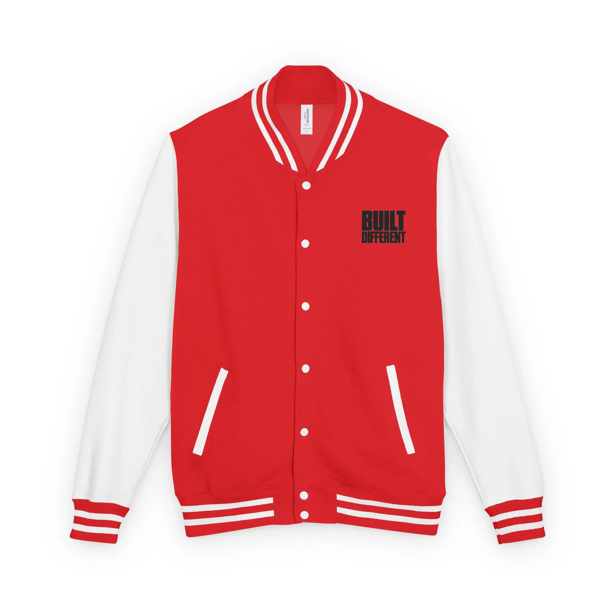 WYM Unisex Heavyweight Letterman Jacket — Garment-Dyed, 80/20 Cotton-Poly, 12 Colors