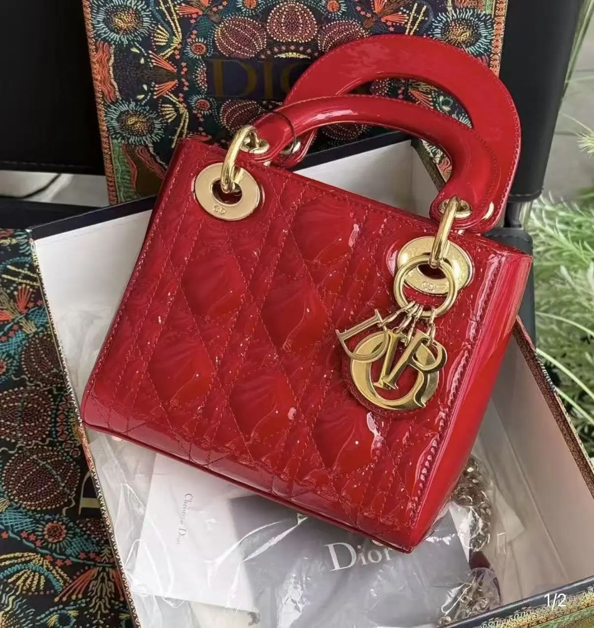 Pre-owned Dior Red Lady 19292049