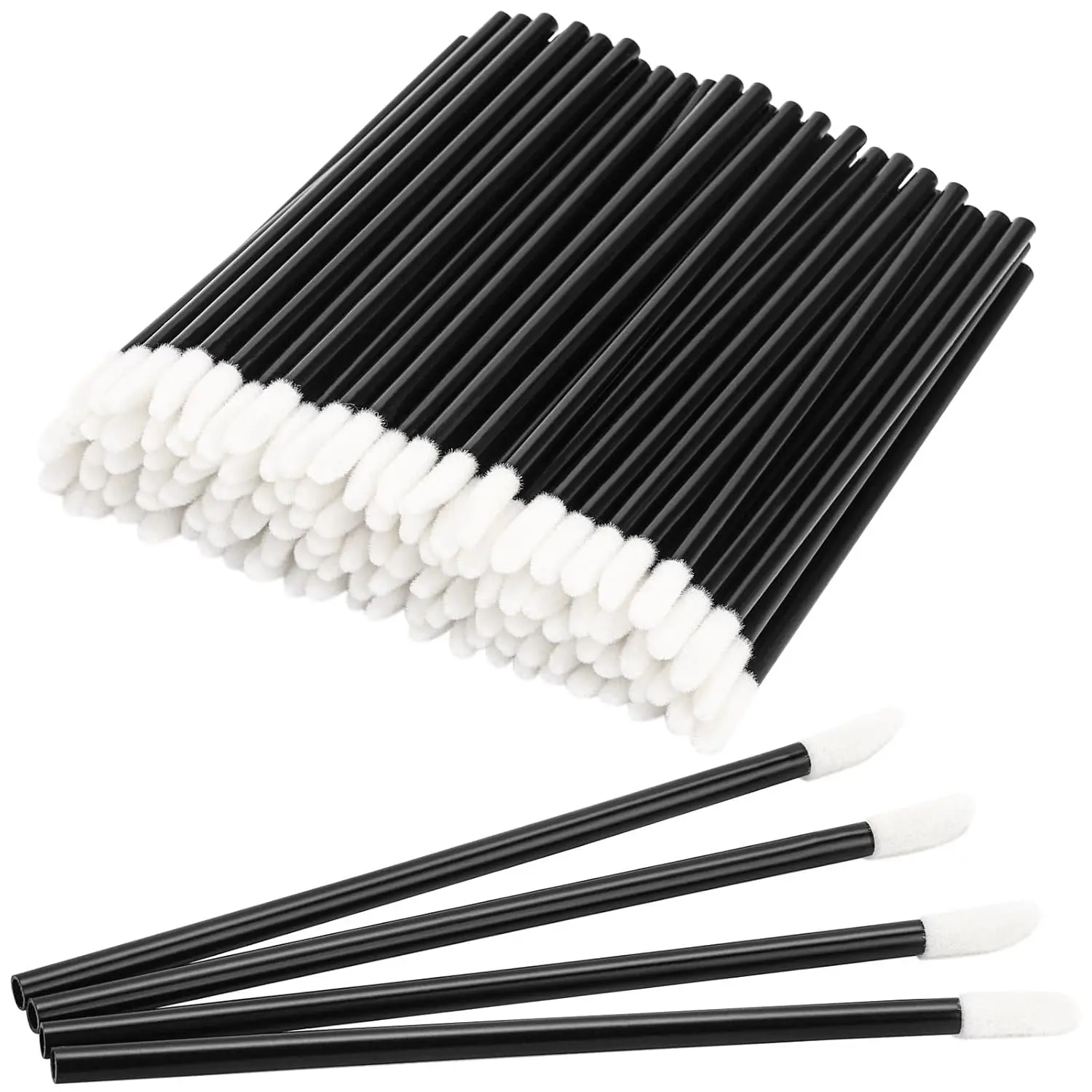300 Pieces Lip Wands Lip Applicators Disposable Lip Brushes Lipstick Brush Lip Gloss Wands Lint Free Makeup Applicator Brush