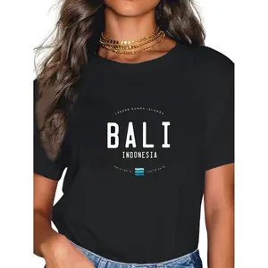 100% Cotton Bali Indonesia Beach Waves Gift T-Shirt