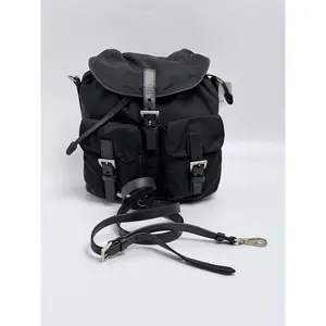 Pre-owned PRADA Nylon Backpacks Vela Two Way Mini Crossbody Bag Backpack Black ZS151PR