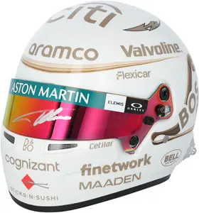 Fernando Alonso Aston Martin Autographed 2025 China Special 1:2 Scale Helmet - Fanatics Authentic Certified