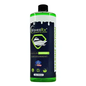 WAVESRX Salt Neutralizing Boat Soap & Jet Ski Wash with SiO2 Surface Protection EpicWash+ Marine Grade Cleaner Removes Salt & Contaminants Protective Ceramic Coating Prevents Buildup UV Damage