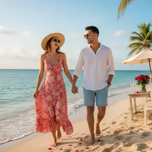 Unisex frameless business-style sunglasses, fashionable and casual for everyday wear, suitable for outdoor activities and a perfect Valentine's Day gift.