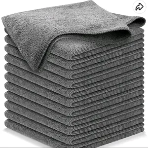 Microfiber Towels 16x16 in - Soft and Absorbent for Bathroom and Kitchen Use