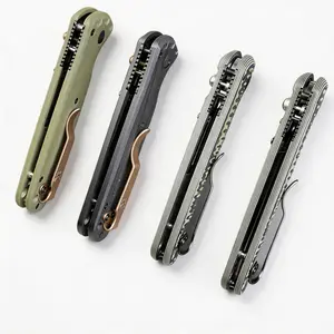 D2 Steel Folding Knife with G10 Non-Slip Handle, Heavy-Duty EDC Tool for Camping, Survival & Outdoor Adventures