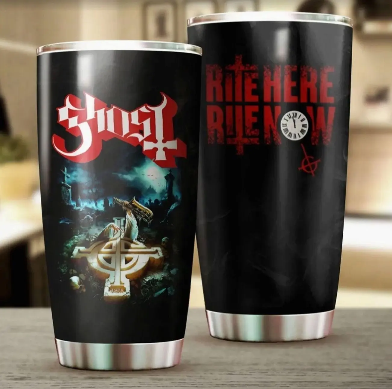 Ghost Band Rite Here Rite Now Steel Tumbler Cup 20oz tour on May 2025