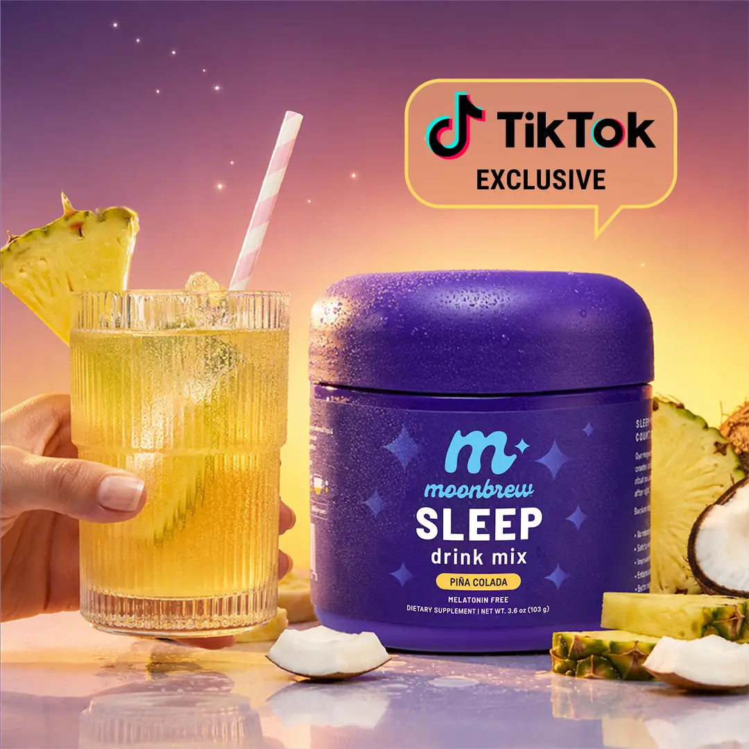 MoonBrew Pina Colada – Melatonin-Free Magnesium Calming Sleep Drink (TIKTOK EXCLUSIVE)