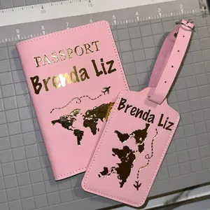 Passport cover and luggage tag persolized