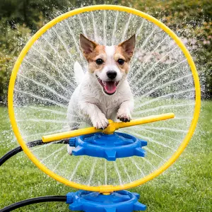 2-in-1 Dog Water Play Sprinkler – Interactive Splash Wheel for Outdoor Pet Fun