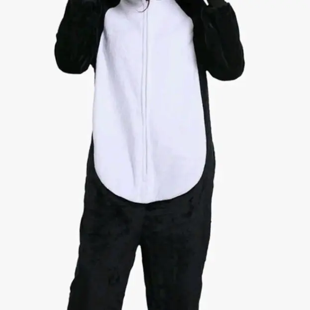 Unisex Adult Animal Onesie Pajamas Men Women Flannel Halloween Cosplay Costume Soft Cozy Sleepwear