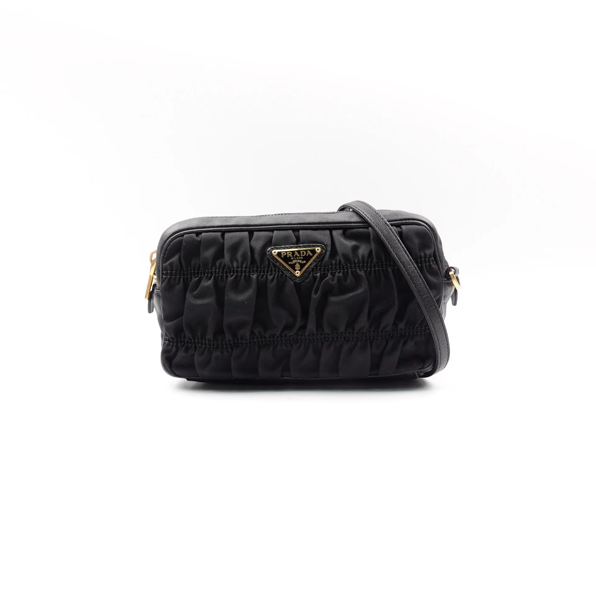 Pre-owned PRADA Nylon Shoulder Bags Black Shoulder Bag