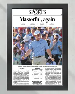 2026 Masters Tournament “Masterful, Again!” Rory McIlroy Repeat Victory Newspaper