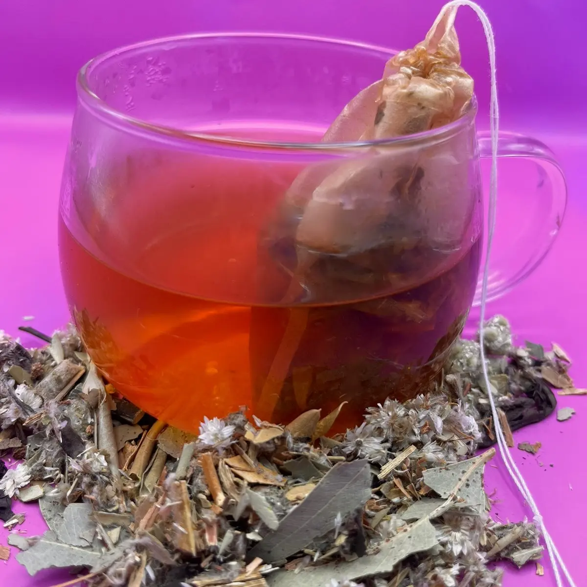 Mullein Tea Bag Blend : Eucalyptus , Elderberry, Ginger , Mullein