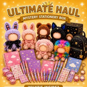 Ultimate Sealed Blind Stationery Boxes, Collectible Figurine Haul with Home Decor, Anime Action Figure Set, Soft Adorable Realistic Multi-Jointed Figures