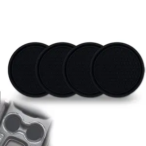 Multipurpose Car Cup Coaster, 4 Counts Universal Non-slip Cup Holder, Embedded in Ornaments Coaster, Universal Car Interior Accessories