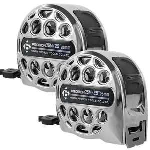 Stainless Steel Retractable Tape Measure 25 Feet/7.5 Meters, Dual Sided Scale, Convenient Measurement Tool for Building Home Woodworking