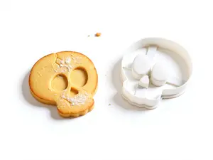 Skull Shaped Cookie Cutters Unique Spooky Design for Baking Fun Creative Element in Your Kitchen Perfect for Cookie Making Quirky Themed Element