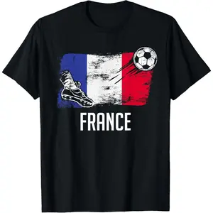 France Flag Jersey French Soccer Team French T-Shirt