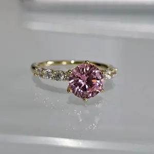 14k Gold-Plated Beautiful Pink Ring