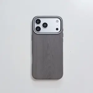 Premium Genuine Leather Magnetic iPhone Case| Luxury MagSafe Compatible Shockproof Cover for iPhone 16/17 Pro Max, Minimalist Premium Leather Phone Case with Camera Protection