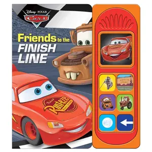 Friends to the Finish Line 7-Button Sound Book (Featuring Lightning McQueen & Mater) – PI Kids Board Book