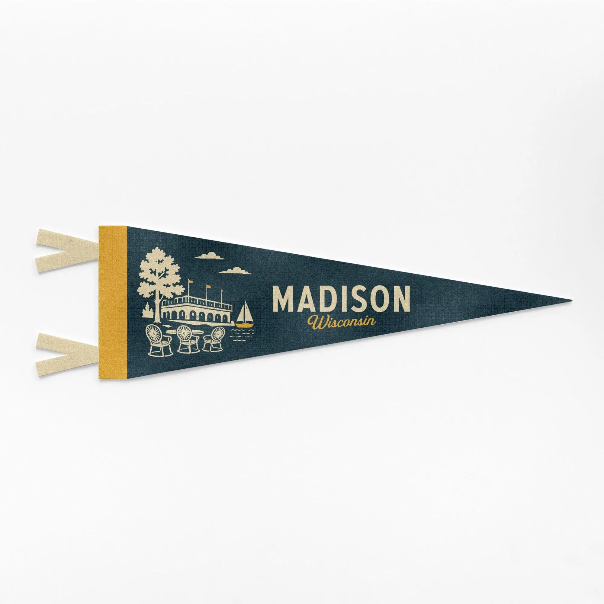 Madison Wisconsin Felt Pennant