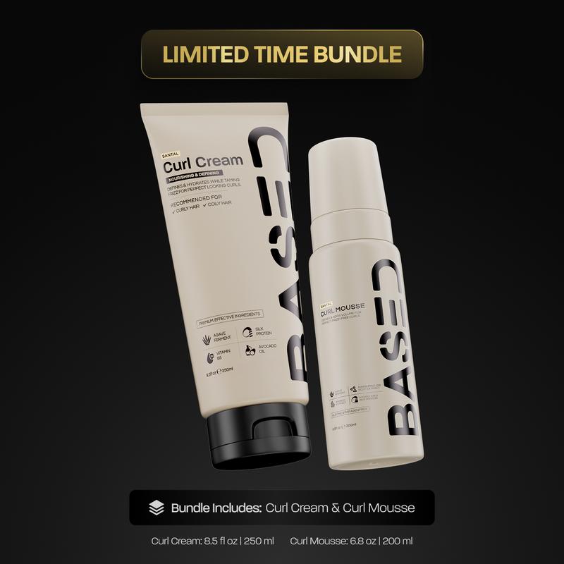 BASED Definition & Volume Duo | Curl Mousse & Curl Cream Bundle