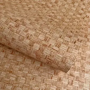 1 Piece Chinese Vintage Bamboo Mat Pattern Self-Adhesive PVC Wallpaper | Peel-and-Stick Wall Covering for Tea House, Restaurant, Study & Commercial Renovation | Multiple Sizes: 45cm*300cm/500cm/1000cm (17.72in*118.11in/196.85in/393.70in)