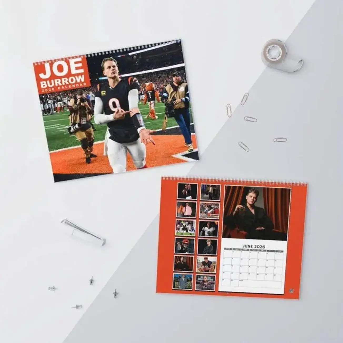 [2027 UPDATE] Lovers J Burrow 2027 Wall Calendar, Number 9 J Burrow Wall Calendar, Christmas Gift, Gift for Fan