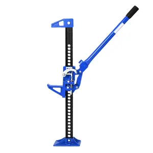 Garvee 33 Inch Farm Jack - 6600 Lbs/3 Ton Heavy Duty Steel Ratcheting Off Road Utility Jack with Adjustable Height 5.12''-26'', Safety Lock Pins for ATV, UTV, Truck, SUV, Tractor - Blue