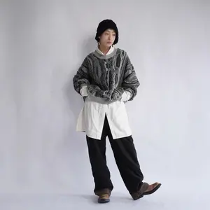 Original classic British style original retro warm loose literary sweater