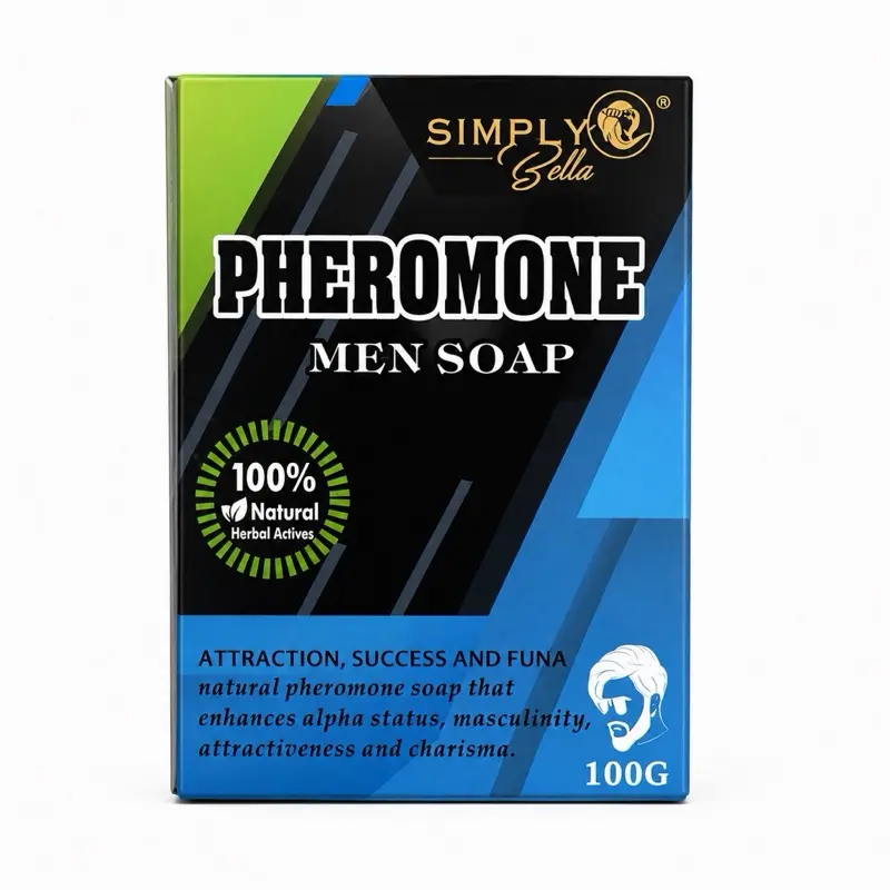 Pheromone Men Soap Bar – Natural Cleansing Soap for Men, Fresh Daily Use, 100g