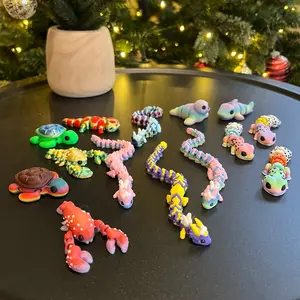 Limited Edition Mini Animals - Unique 3D Printed Articulated Figurines - Small Batch Colors Limited Edition Mini Animals - Unique 3D Printed Articulated Figurines - Small Batch Colors
